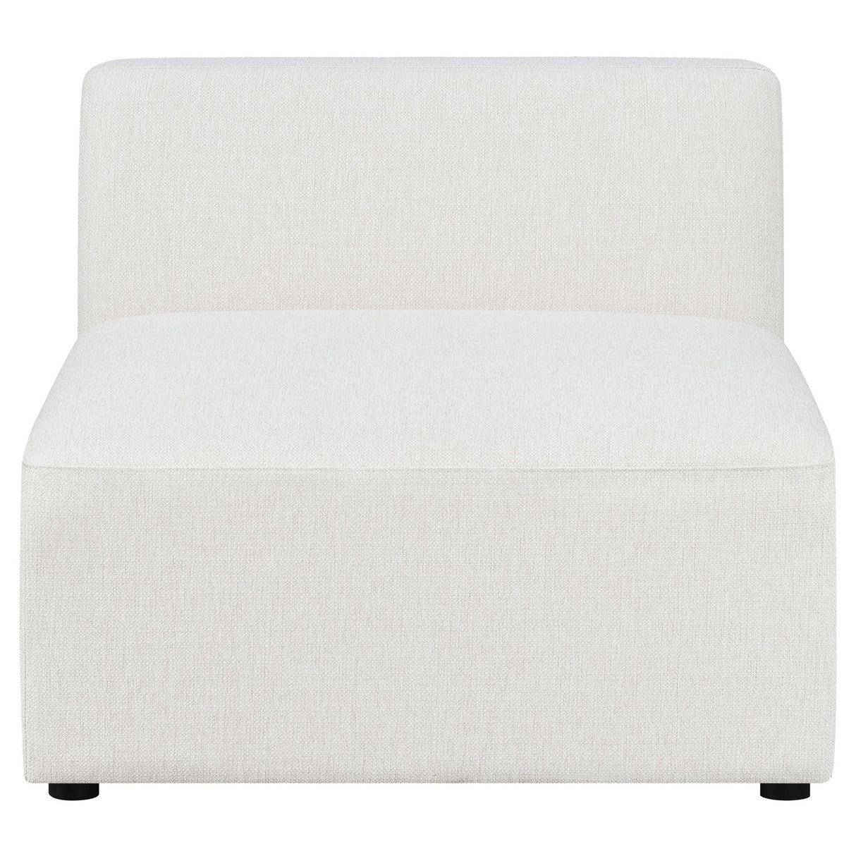 Armless Chair - Freddie Upholstered Tight Back Armless Chair Pearl | Coaster | Home Elegance USA