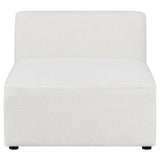 Armless Chair - Freddie Upholstered Tight Back Armless Chair Pearl