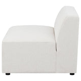 Armless Chair - Freddie Upholstered Tight Back Armless Chair Pearl | Coaster | Home Elegance USA