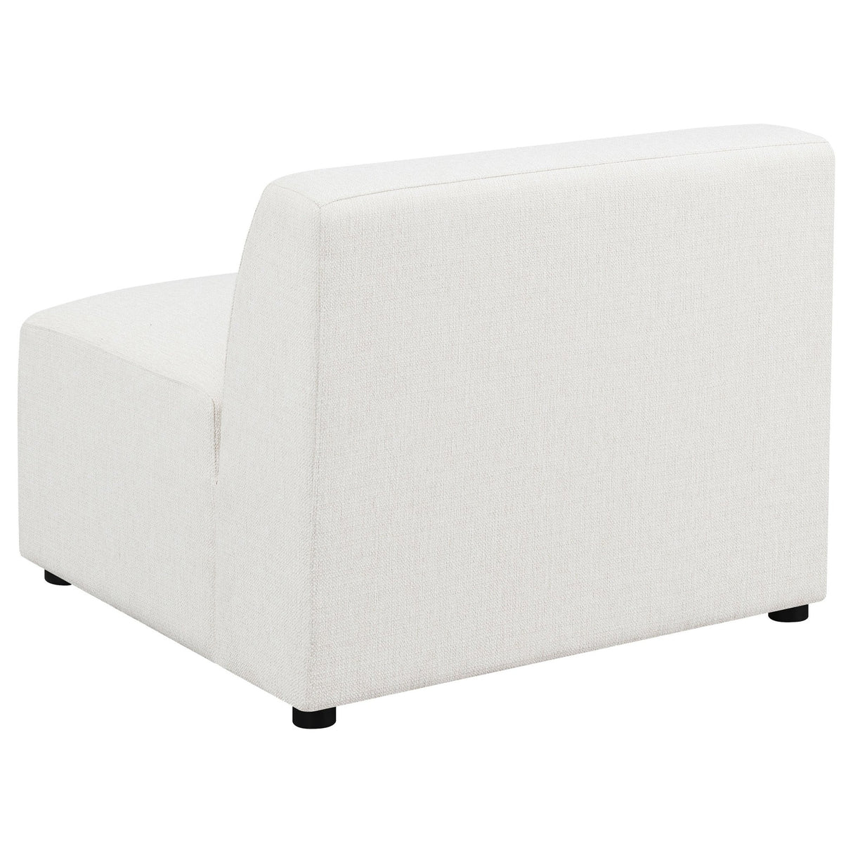 Armless Chair - Freddie Upholstered Tight Back Armless Chair Pearl | Coaster | Home Elegance USA