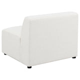 Armless Chair - Freddie Upholstered Tight Back Armless Chair Pearl | Coaster | Home Elegance USA