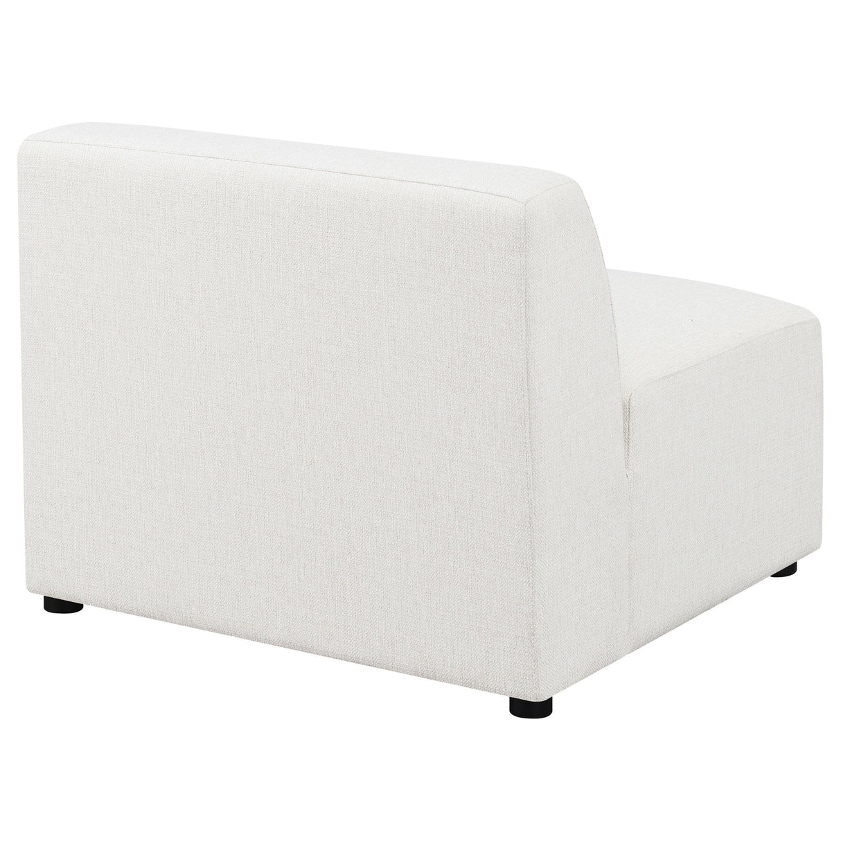 Armless Chair - Freddie Upholstered Tight Back Armless Chair Pearl | Coaster | Home Elegance USA