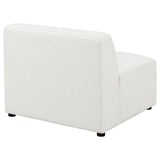 Armless Chair - Freddie Upholstered Tight Back Armless Chair Pearl | Coaster | Home Elegance USA