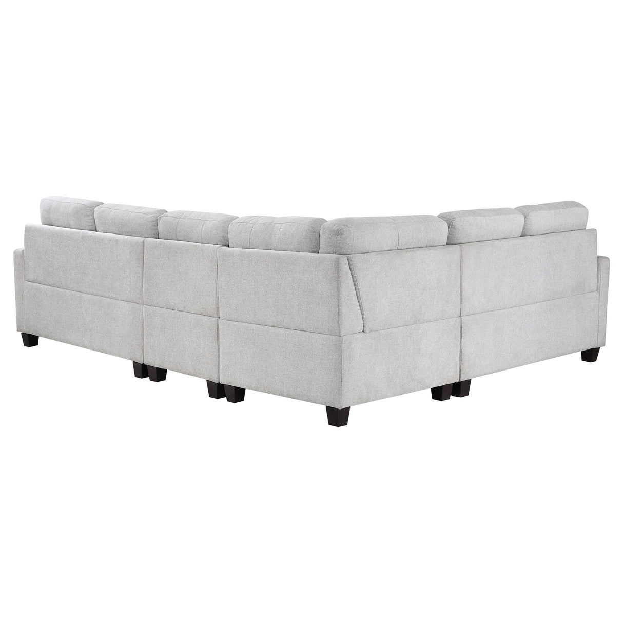 Modular Sectional 4 Pc Set - Georgina 4-piece Upholstered Modular Sectional Sofa Steel Beige