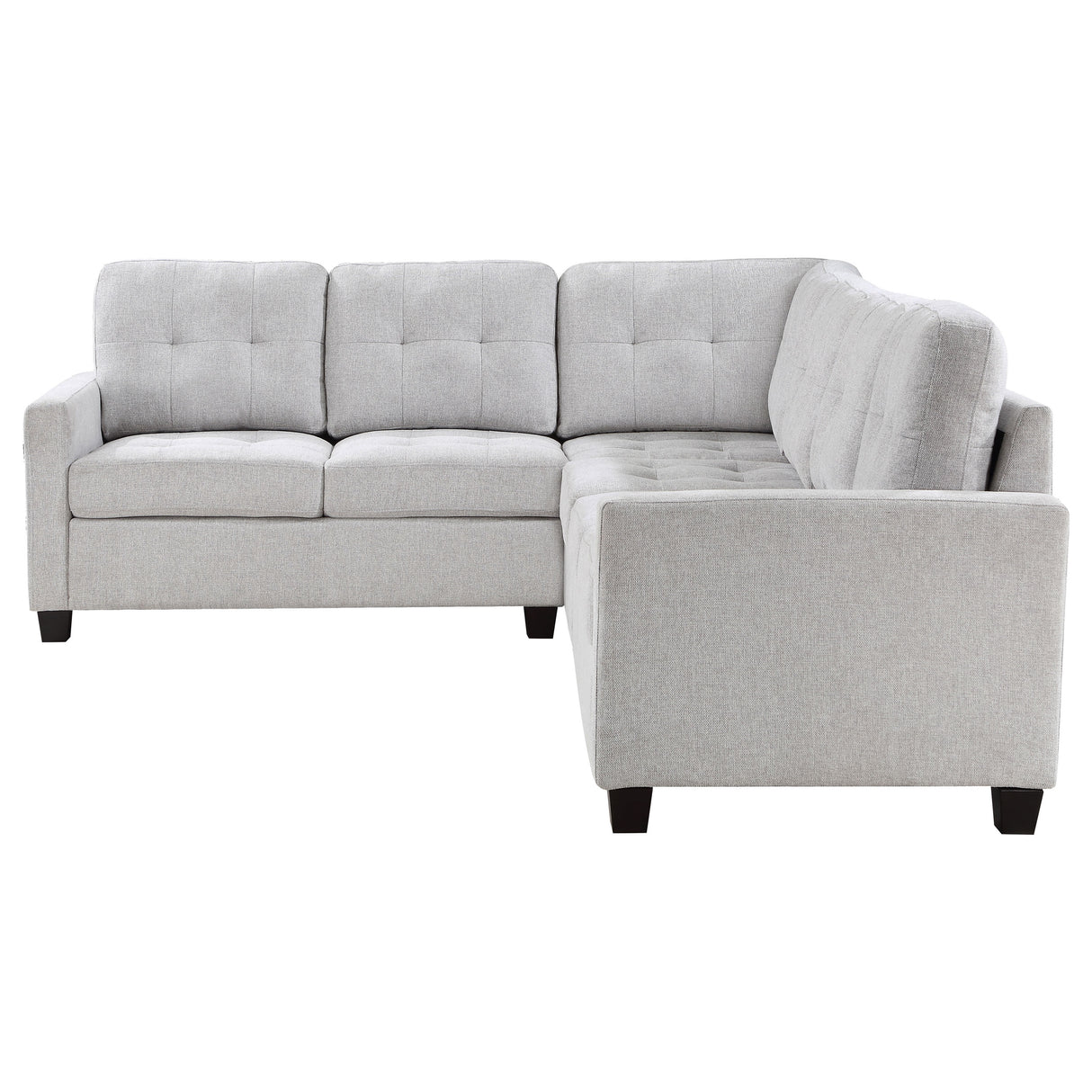 Modular Sectional 4 Pc Set - Georgina 4-piece Upholstered Modular Sectional Sofa Steel Beige