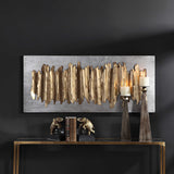 Lev Metal Wall Decor - Gold / Silver by Uttermost - View 2