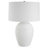 Reyna Chalk Table Lamp - White by Uttermost - View 4