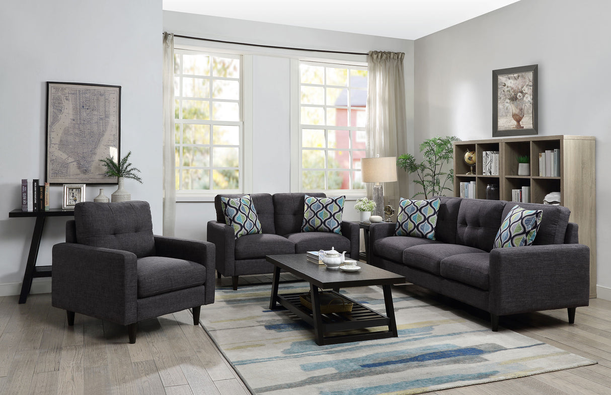 Sofa - Watsonville Tufted Back Sofa Grey