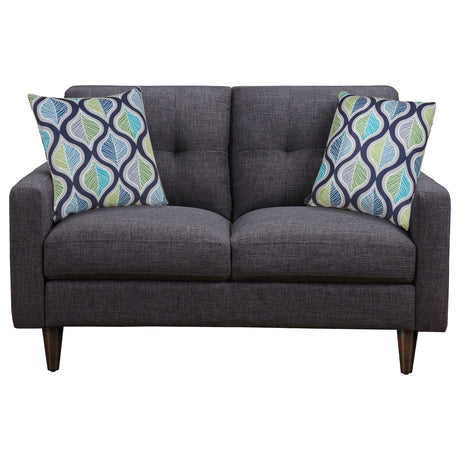 Loveseat - Watsonville Tufted Back Loveseat Grey