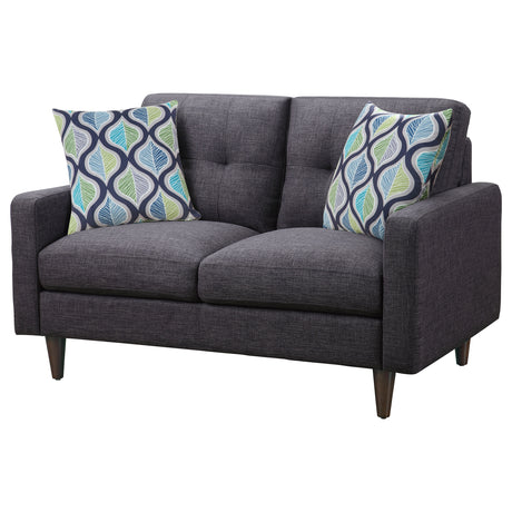 Loveseat - Watsonville Tufted Back Loveseat Grey