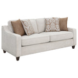 Sofa - Christine Upholstered Cushion Back Sofa Beige