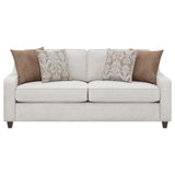 Sofa - Christine Upholstered Cushion Back Sofa Beige