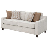 Sofa - Christine Upholstered Cushion Back Sofa Beige