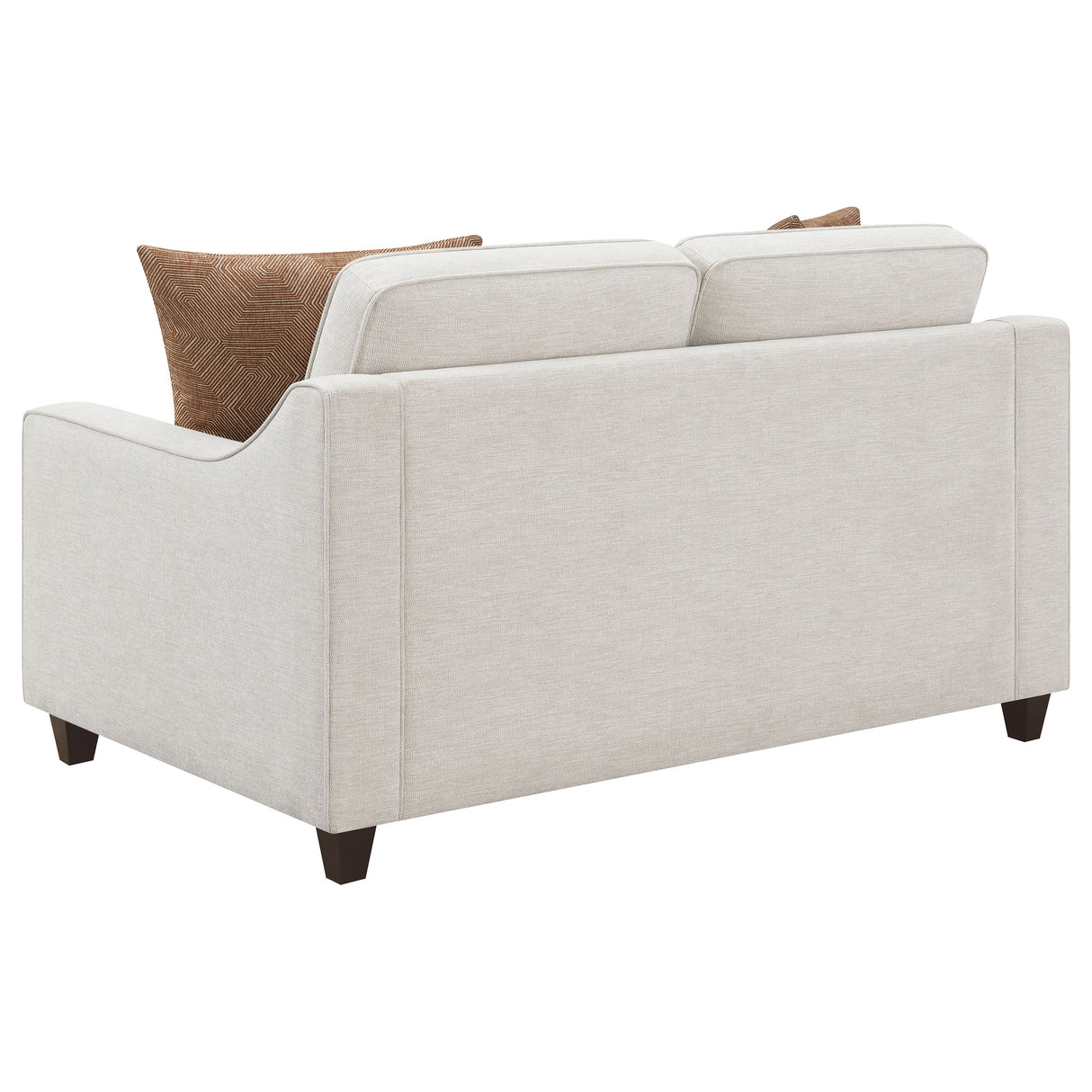 Loveseat - Christine Upholstered Cushion Back Loveseat Beige