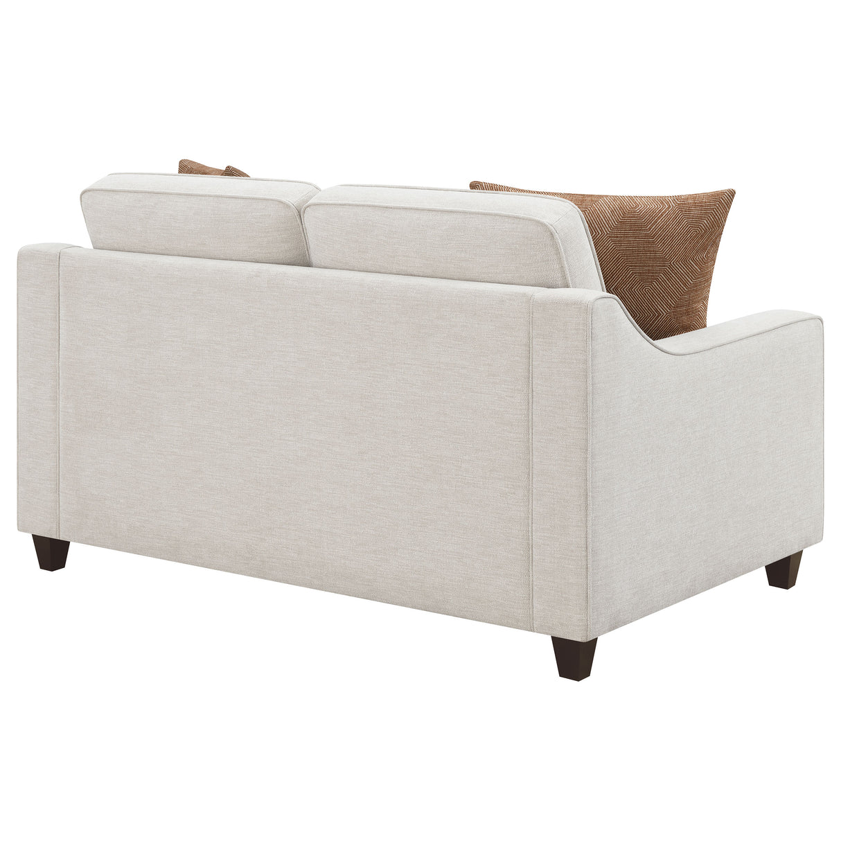 Loveseat - Christine Upholstered Cushion Back Loveseat Beige