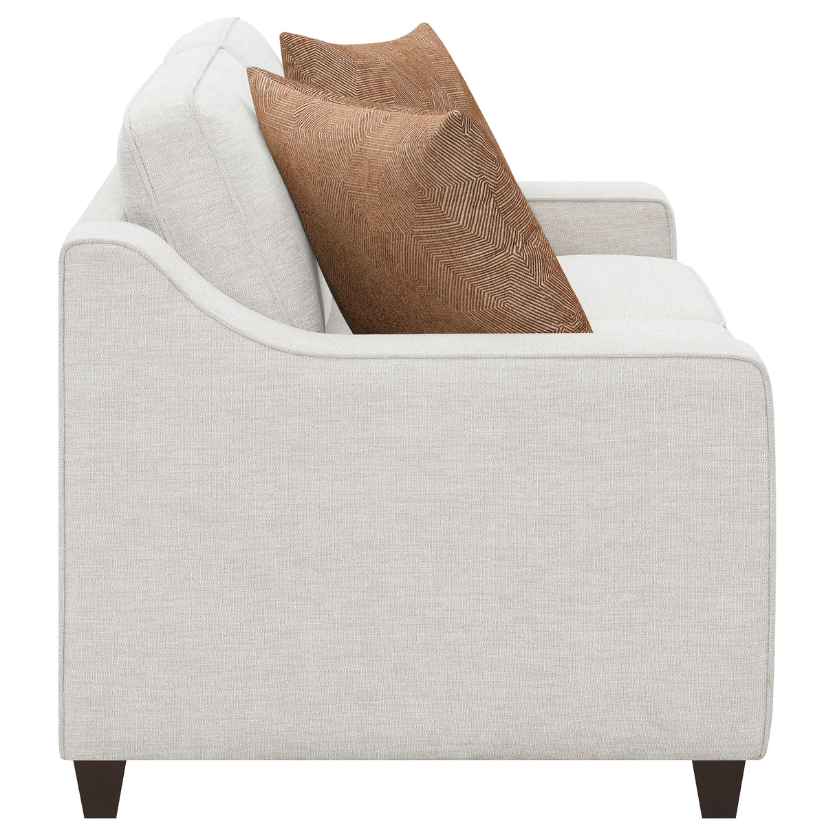 Loveseat - Christine Upholstered Cushion Back Loveseat Beige