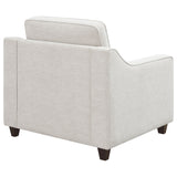 Chair - Christine Upholstered Cushion Back Chair Beige