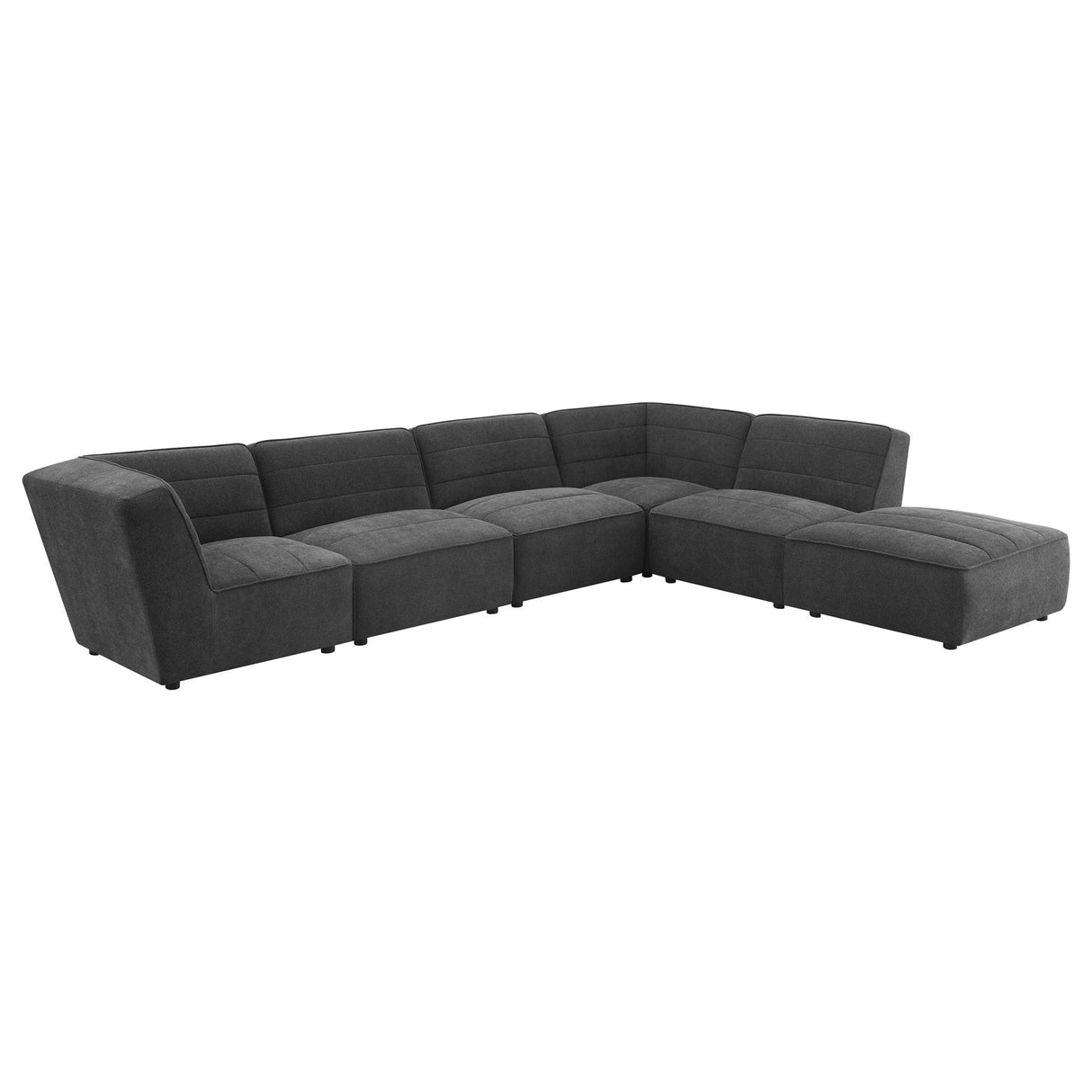 Sunny Upholstered 6 - piece Modular Sectional Dark Charcoal - 552081 - SET - image - 1