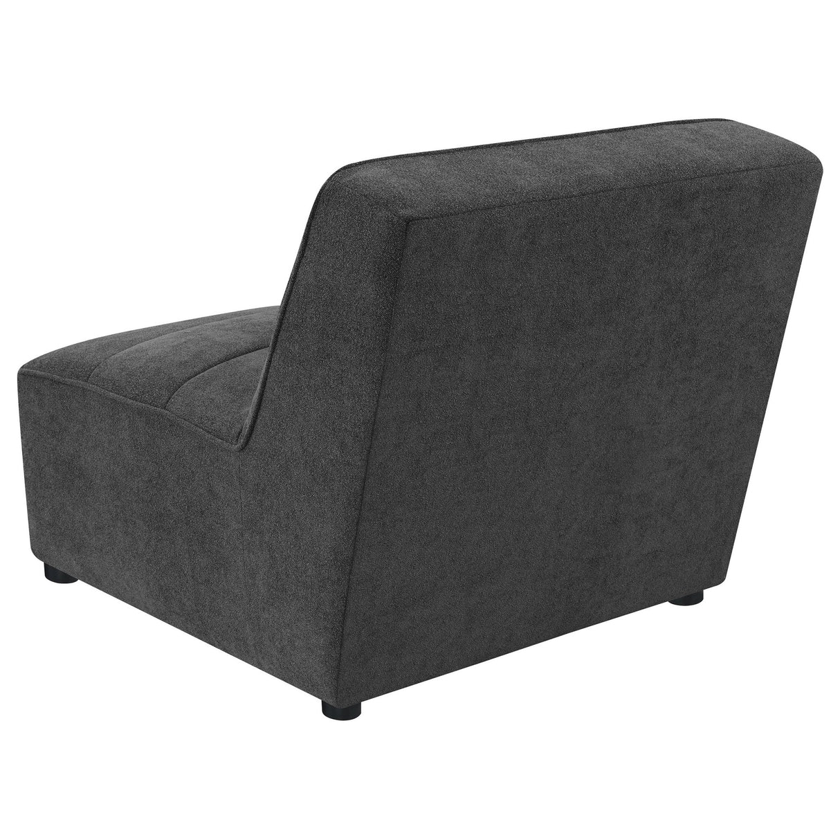 Armless Chair - Sunny Upholstered Armless Chair Dark Charcoal | Coaster | Home Elegance USA