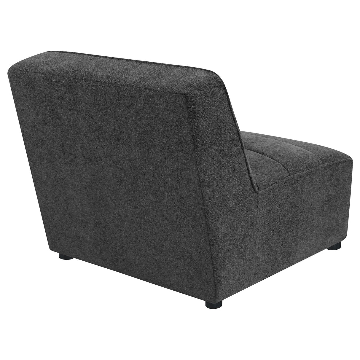 Armless Chair - Sunny Upholstered Armless Chair Dark Charcoal | Coaster | Home Elegance USA