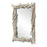 Rooted Reflection Mirror Bleached Teak - Beige by Uttermost - View 3