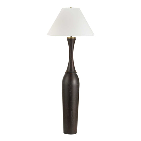 Pravin Floor Lamp Dark Wood - Black by Uttermost - View 4