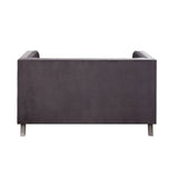 Acme - Hegio Loveseat W/2 Pillows 55266 Gray Velvet