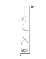 Amsterdam LED Dimmable 63" Floor Lamp // Silver  | Finesse