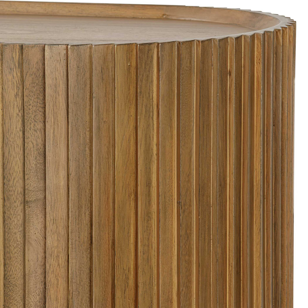 Reese Pleated 2 Door Cabinet Woodtone - Light Brown by Uttermost - View 9