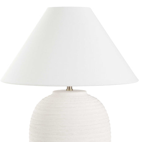 Rocio Ceramic Table Lamp - White by Uttermost - View 4