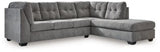 Ashley Gray Marleton 55305S2 2 - Piece Sectional with Chaise - Microfiber - 55305S2 - Home Elegance USA - 1