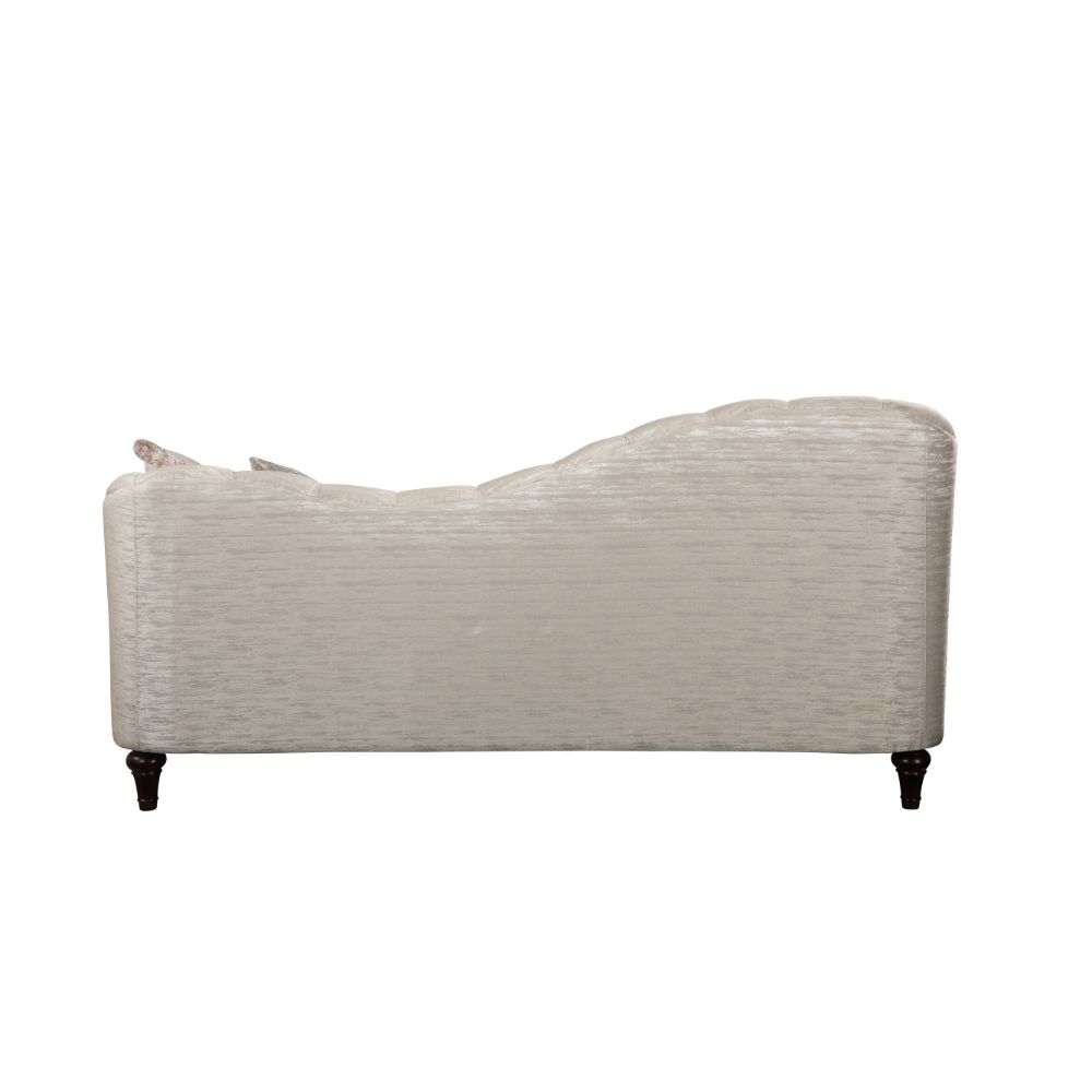 Athalia Sofa W/4 Pillows 55305 Shimmering Pearl Fabric | Acme | Home Elegance USA