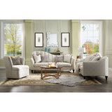 Athalia Sofa W/4 Pillows 55305 Shimmering Pearl Fabric | Acme | Home Elegance USA