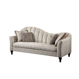 Athalia Sofa W/4 Pillows 55305 Shimmering Pearl Fabric | Acme | Home Elegance USA