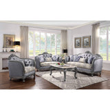 Ariadne Sofa W/5 Pillows 55345 Fabric & Platinum Finish | Acme - 55345 - Home Elegance USA - 5