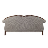 Acme - Miyeon Sofa W/5 Pillows 55365 Fabric & Cherry Finish