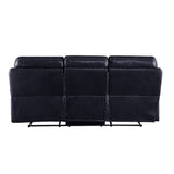 Aashi Motion Sofa 55370 Navy Leather - Gel Match | Acme - 55370 - Home Elegance USA - 4