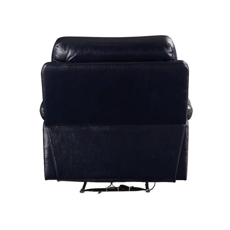 Aashi Motion Recliner 55372 Navy Leather - Gel Match | Acme - 55372 - Home Elegance USA - 4