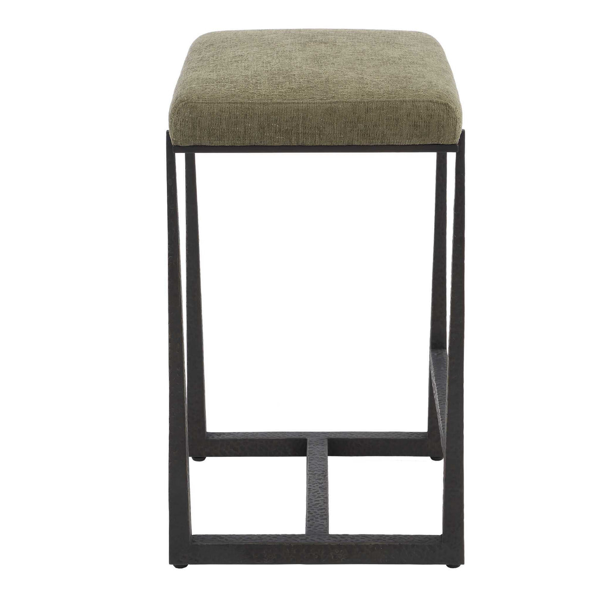 Midas Counter Stool - Dark Green / Bronze by Uttermost - View 5