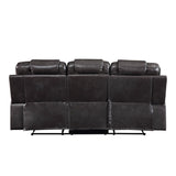 Acme - Braylon Motion Sofa 55410 Magnetite Synthetic Leather