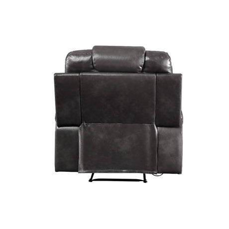 Acme - Braylon Motion Recliner 55412 Magnetite Synthetic Leather