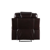 Acme - Braylon Motion Recliner 55417 Brown Synthetic Leather