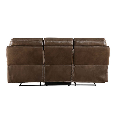 Aashi Motion Sofa 55420 Brown Leather - Gel Match - 55420 - image - 4