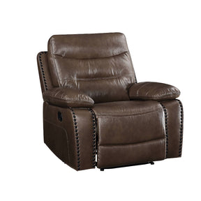 Aashi Motion Recliner 55422 Brown Leather - Gel Match | Acme | Home Elegance USA