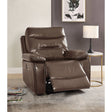 Aashi Power Motion Recliner 55423 Brown Leather - Gel Match | Acme | Home Elegance USA