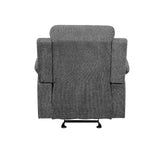 Acme - Kalen Motion Glider Recliner 55442 Gray Chenille