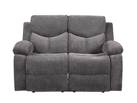 Acme - Kalen Motion Loveseat 55443 Gray Chenille