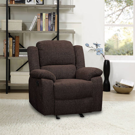 Acme - Madden Motion Glider Recliner 55447 Brown Chenille