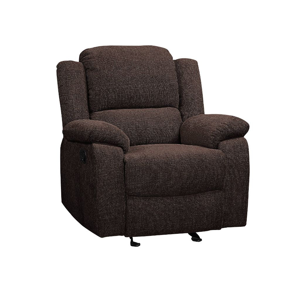 Acme - Madden Motion Glider Recliner 55447 Brown Chenille