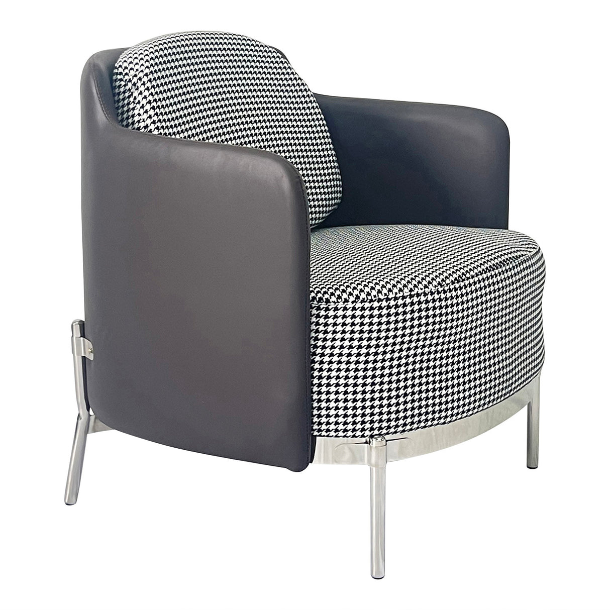 Gray and Silver Sofa Chair - Home Elegance USA
